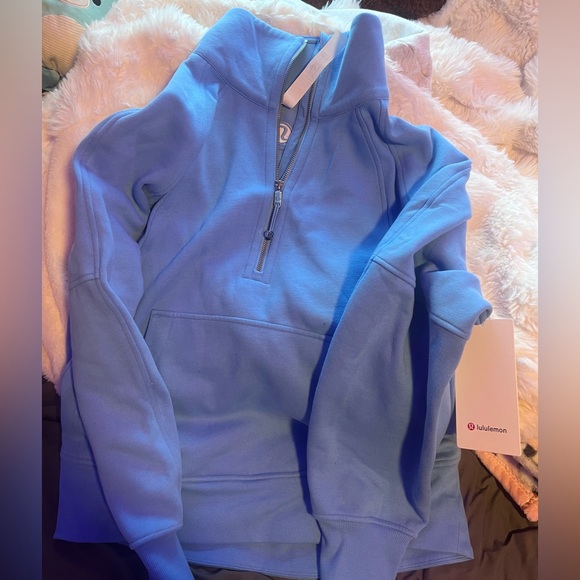 lululemon athletica Tops - Light blue lululemon quarter zip scuba